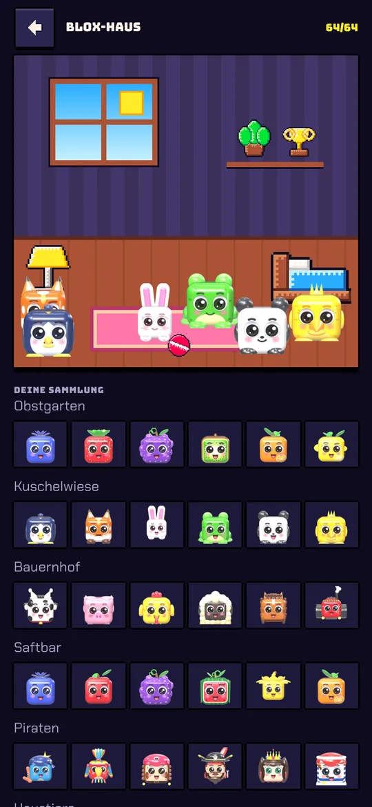 Sammlung im Kinder-Modus